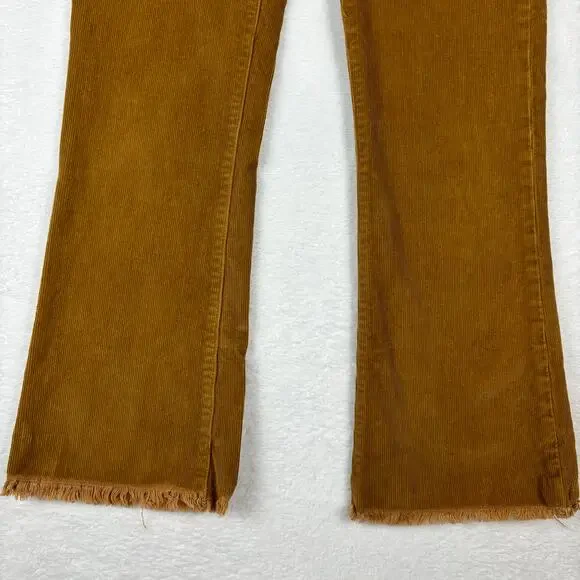 Madewell Cali Demi-Boot Jeans: Corduroy Edition Size 24 in Burnished Cedar - Picture 8 of 14